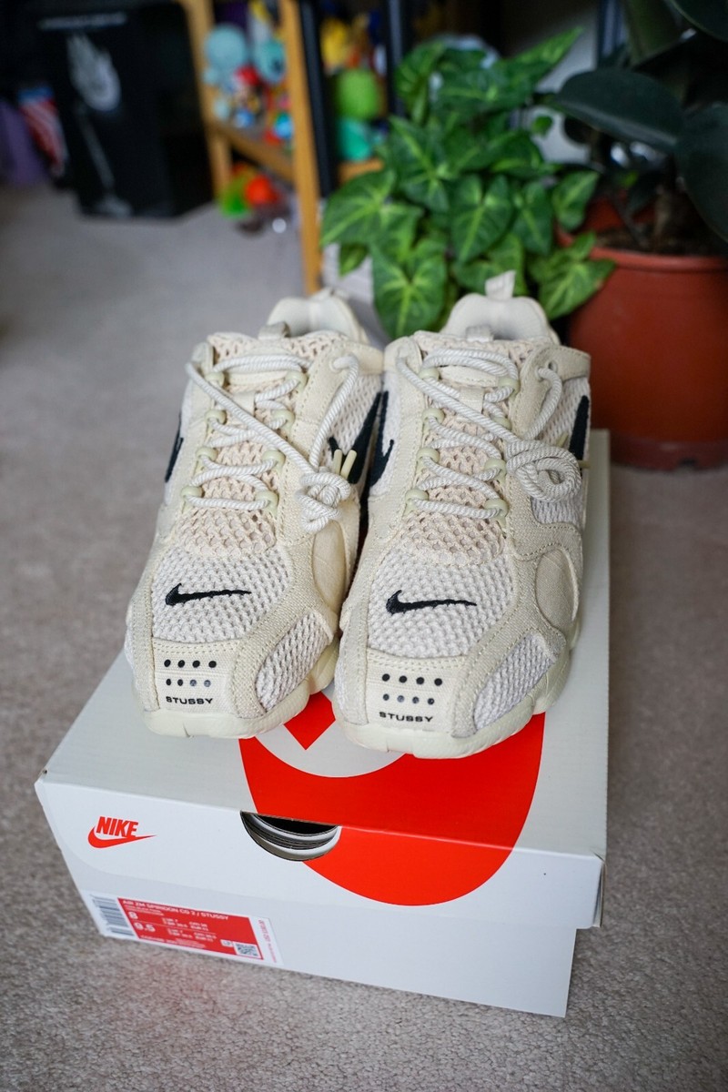 Nike x Stussy Air Zoom Spiridon Cage 2 Fossil Size 8 CQ5486