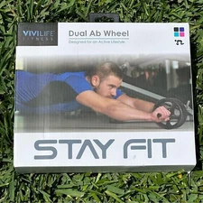 New- Vivitar Fitness Dual Ab Wheel Designed for an Active Life Style.