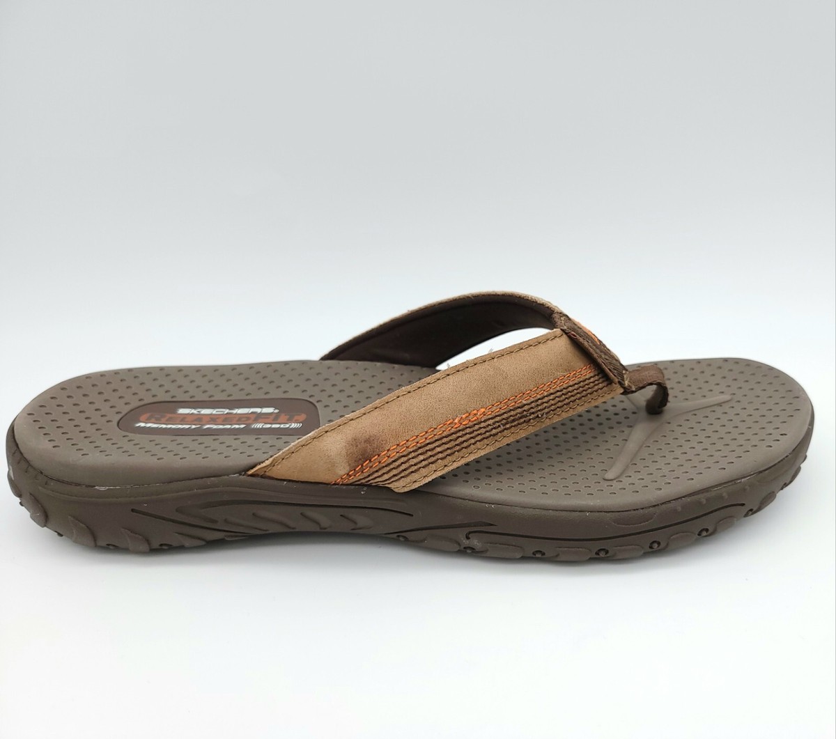 Skechers Brown Tan Men\'s Flip Flop Sandals Surf Combers Size 13 Brand New Skechers mens Flip Flop, Brown, 10 : Amazon.ca: Clothing  main image 4