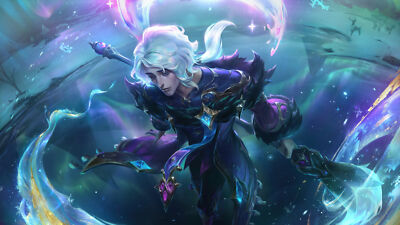 League of Legends winterblessed hwei league legends art playmat gaming mat