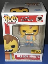 Funko! Figura de dibujos animados exclusiva de TV Pop Los Simpson Nelson Muntz #1205 Hot Topic