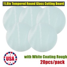 20pcs/pack 11.8in Tempered Round Glass Cutting Board Sublimation Blanks Pickup