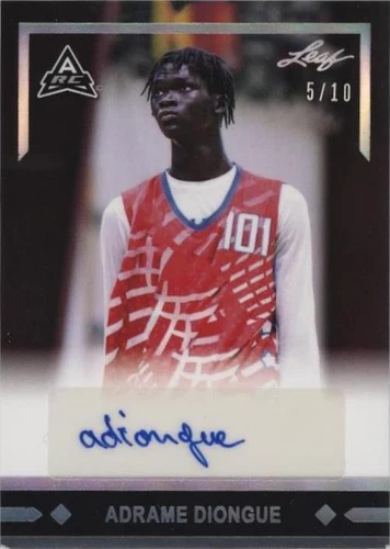 2021-22 Leaf Memories - Adrame Diongue #GLR-AD1