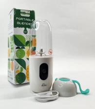 Pileyk White Handheld Portable Blender Battery Operated 420ml Personal Smoothie