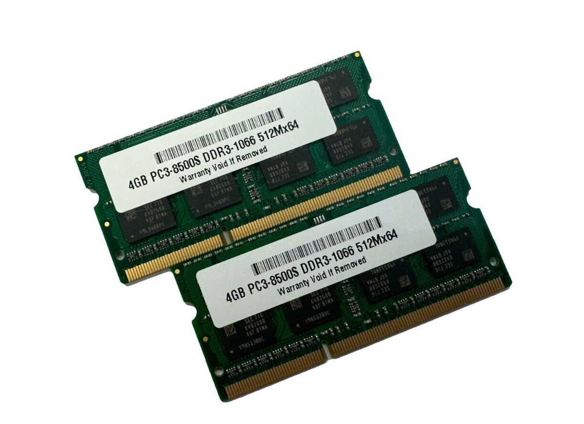 8GB (2 X 4GB) Memory for Dell Latitude E5410 E5510 E6410 DDR3-8500