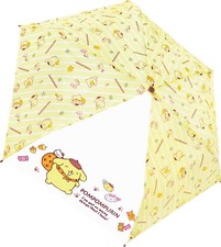 Sanrio Pompompurin Folding Umbrella, Manual Opening, 100-110cm, with Case