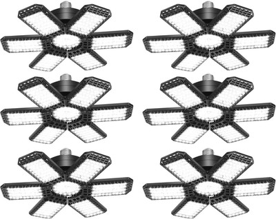 6 Pack LED Garage Light, 200W 20000LM 6500K LED Shop Lights, Garage Lights Ceili