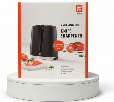 Zwilling V-Edge Messerschärfer schwarz für präzises Schärfen von Messern