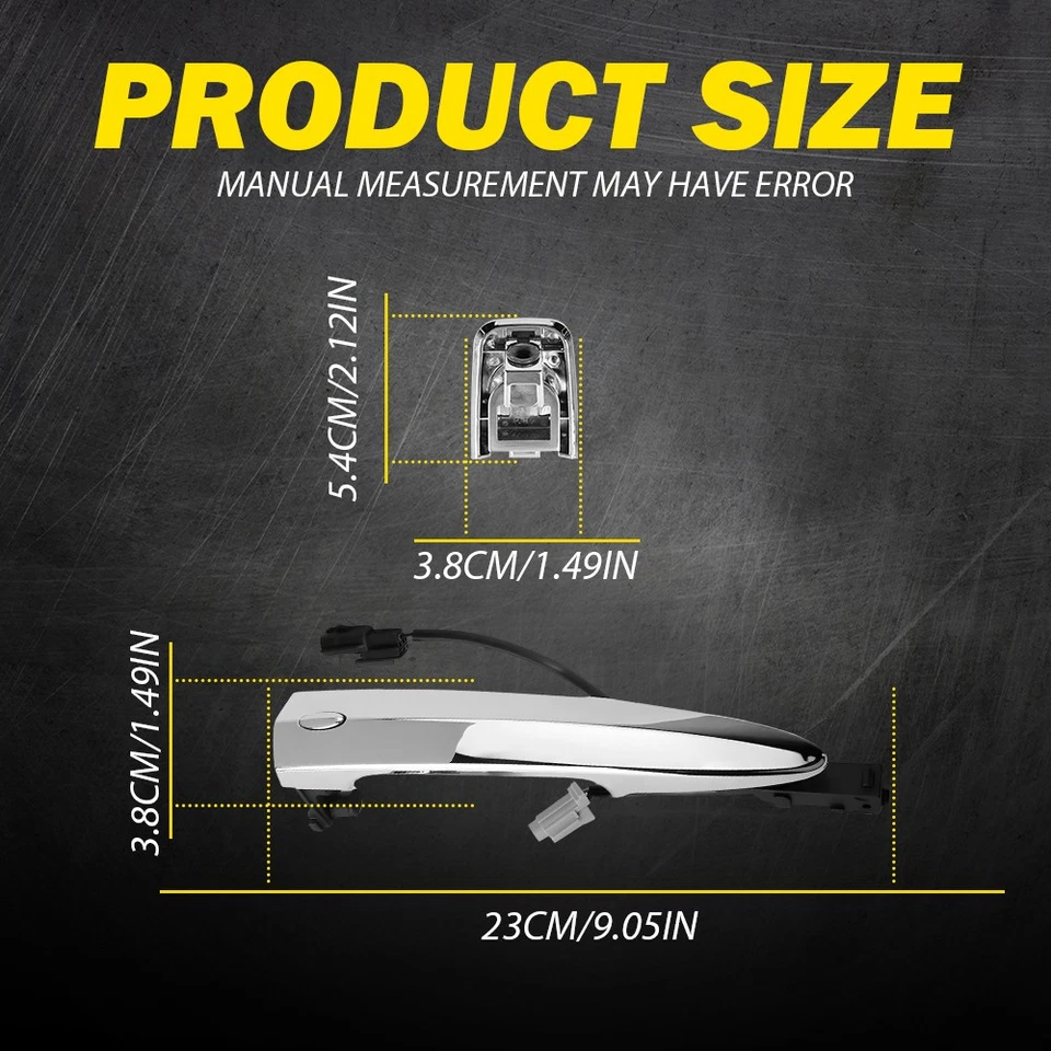 Manija de puerta del lado del conductor para Nissan Sentra LEAF 2009-13 Máxima Murano A 2013-19 Foto 4 de 4