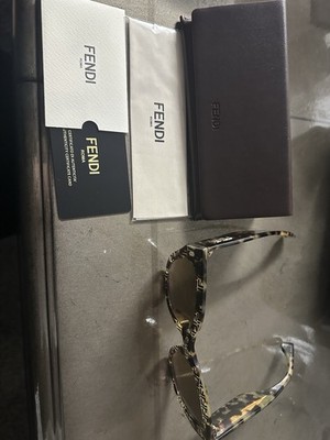 Fendi Sunglasses FF0452FS VTH-M2 53mm Havana Pattern / Brown Gradient Lens