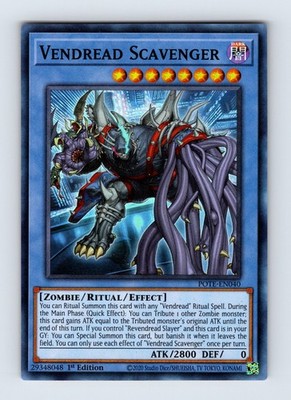 Vendread Scavenger - POTE-EN040 - Super Rare - 1st Edition - NM - Yugioh