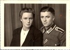 WW2 WWII German Army Military Wehrmacht Photo Photograph Postcard Soldier & Wife — photo 1