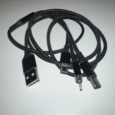 3 in 1 Multi USB Fast Charging Cable For iPhone/Type C/Micro USB - 1.2M