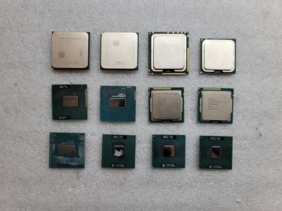 Lot of 12 Intel Core + Other Misc CPU (i5-4300m 2.6GHz SR1H9 + Others)