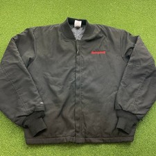 Vintage Workrite FR Honeywell Black Workwear Bomber Jacket Sz XL