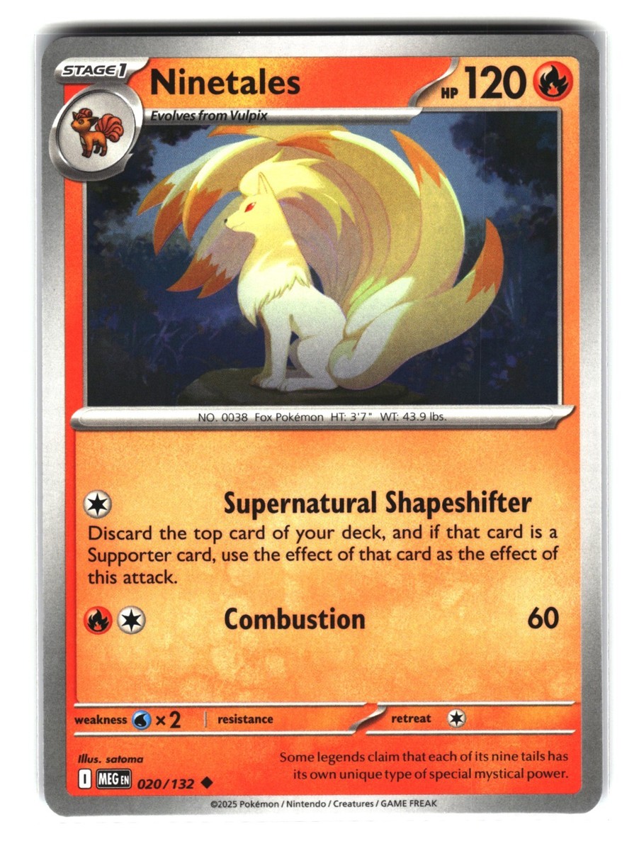 Ninetales 020/132 Rare Pokemon Card | eBay