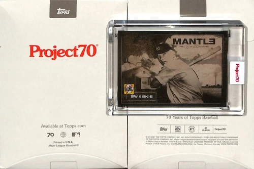2021 TOPPS PROJECT 70 #216 1952 MICKEY MANTLE - NEW YORK YANKEES - DJ SKEE -
