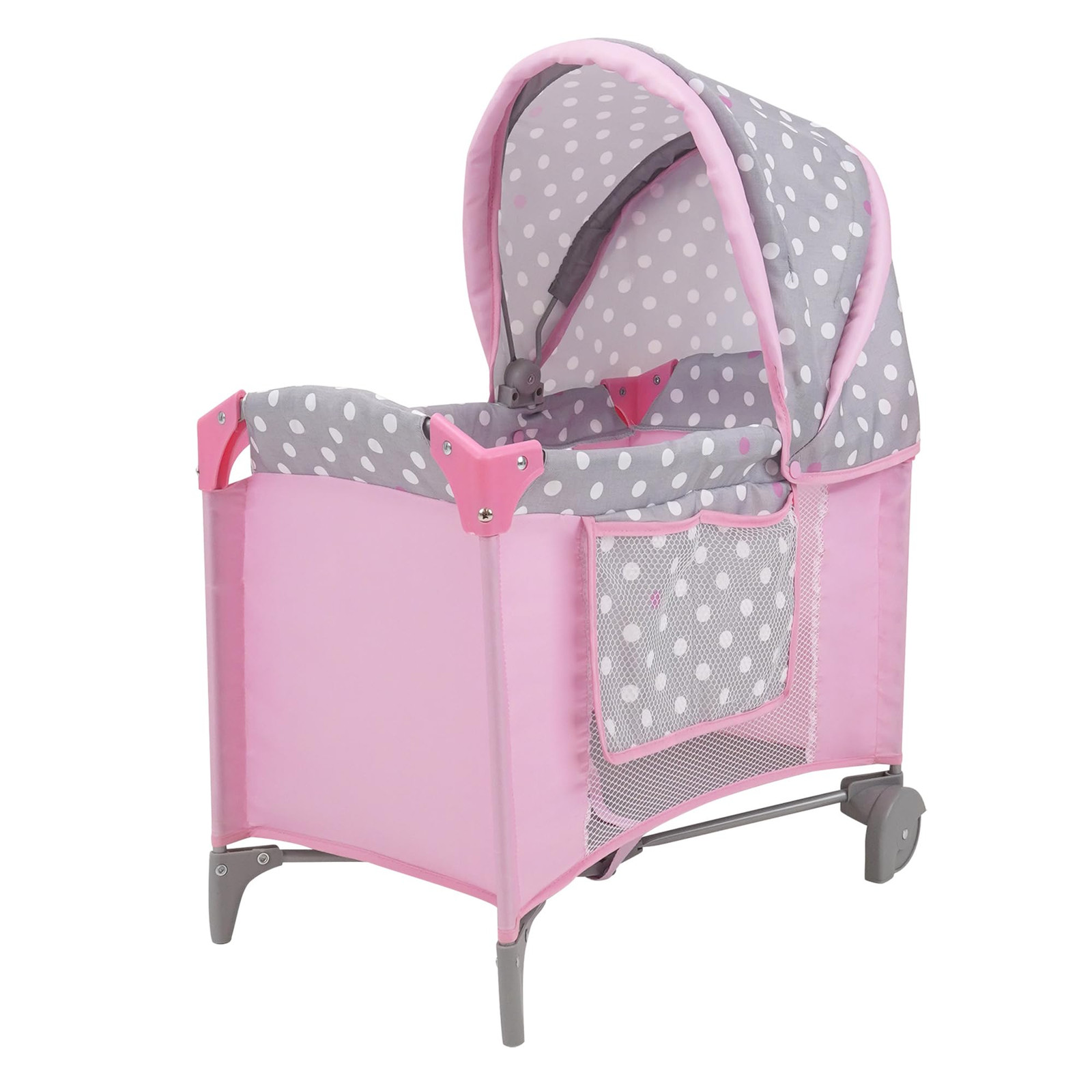 Crew: Cotton Candy Pink: Doll Play Yard - Pink, Grey, Polka Dot - for Dolls U...