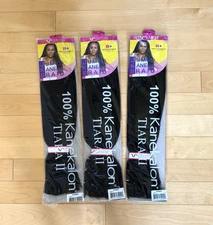 3 packs Vivica Fox JKB-V Tiara II Jumbo Kanekalon Braid Hair Color 2= Dark Brown