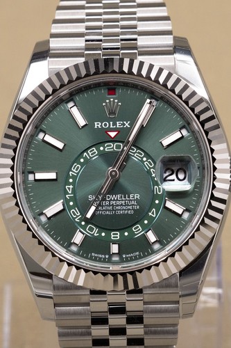 Rolex SkyDweller Mint Green Dial on Jubilee 336934 Complete 2026