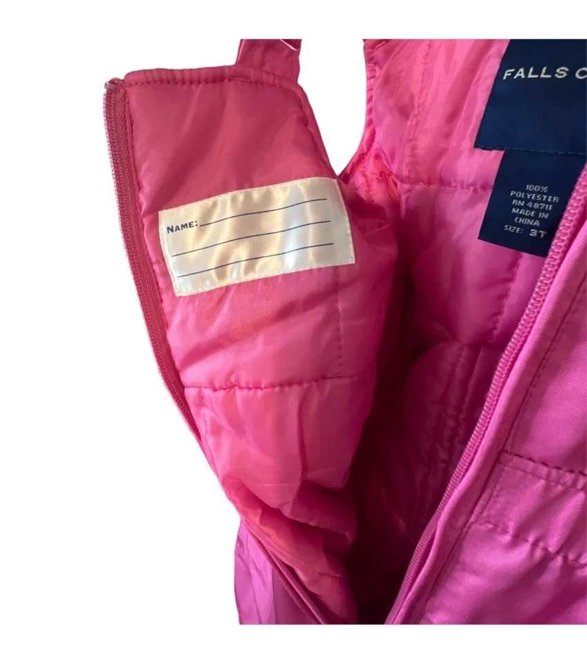 Traje de esquí y nieve aislado Falls Creek para niños pequeños - rosa talla 3T Foto 3 de 4