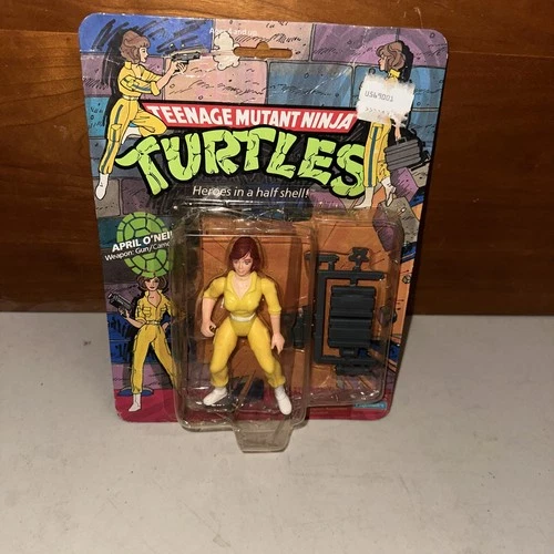 April O’Neil NO STRIPE Ninja Turtles 10-Back 1988 Made In MACAO
