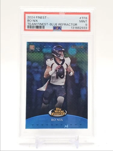 BO NIX 2024 TOPPS TEAM FINEST ROOKIE BLUE REFRACTOR RC /150 PSA 9 Q1300