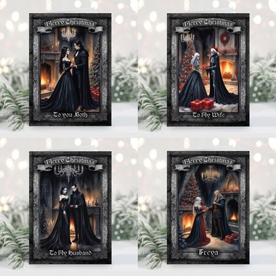 Personalisierte Weihnachtskarten A5 Gothic & Alternative Paare