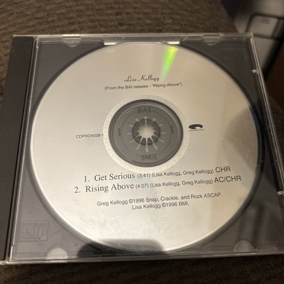 Lisa Kellogg - Get Serious/Rising Above Promo Cd Single Advance Rare CCM