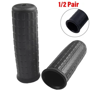 1/2Pair 32mm Poignées en caoutchouc de brouette Confort Poignés Tubes ronds de barre