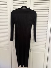 Authentic Issey Miyake Pleats Please Long Sleeve maxi Dress With Side Slit 2