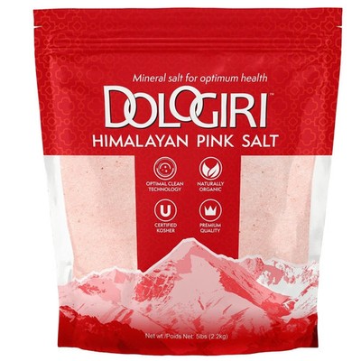 ''Premium Hand-Mined Pink Himalayan Salt - 5LB, Pure & Mineral-Rich, Fine Grain''