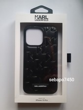 Karl Lagerfeld iPhone 13 Pro Hardcase Backcover Monogram Plaque Black