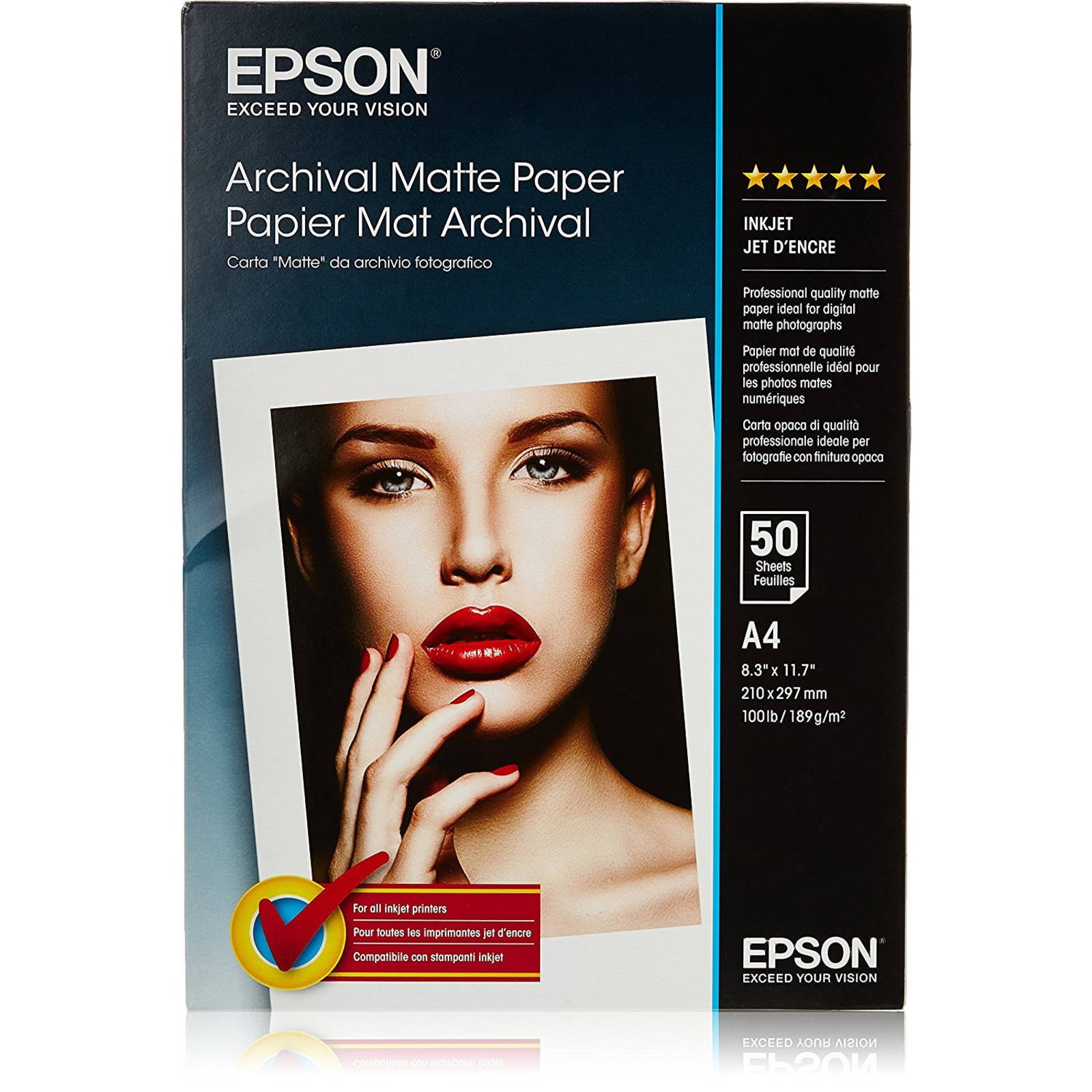 Epson A4 Archival Matte Photo Paper 189Gsm. 50 Sheets - Image 5