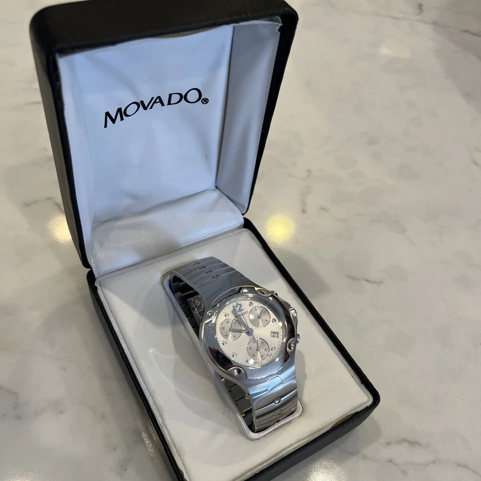 Мужские часы с хронографом Movado спортивное издание нержавеющая сталь модель No84.C5.1892  - Изображение 4 из 4