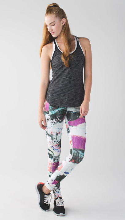 Lululemon Speed Tight III Womens 2 Luxtreme Pigment Wave Full Length 30