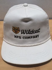 Wildcat MGG. Company White Men's Snapback Cap/Hat Cotton/Polyester
