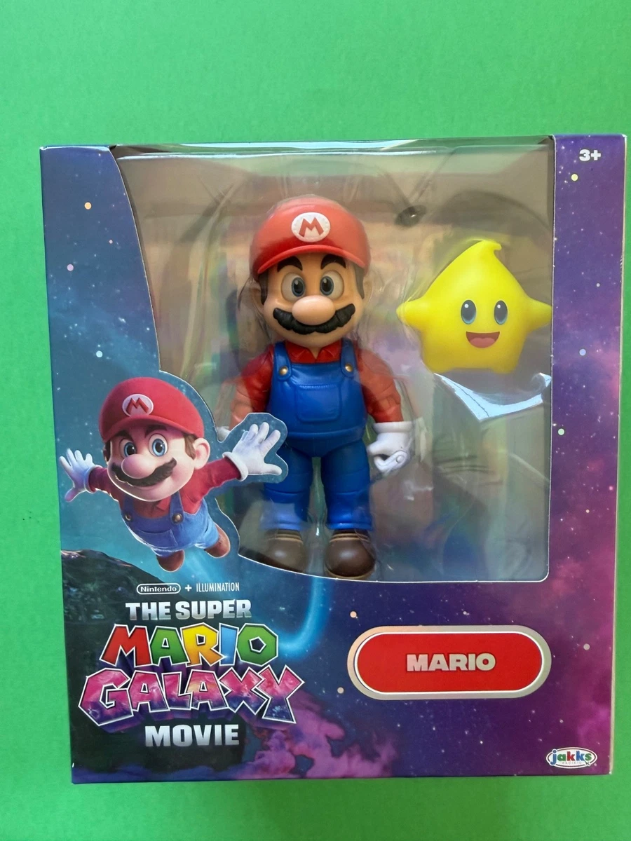 Super Mario Galaxy Movie – Figura Mario com Luma Amarela – Jakks Pacific