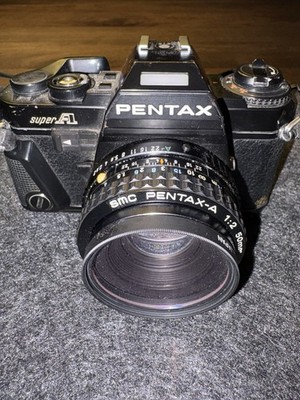   Pentax Super A (Super Program) mit SMC Pentax-A 50mm 1:2  Klassiker der 80er