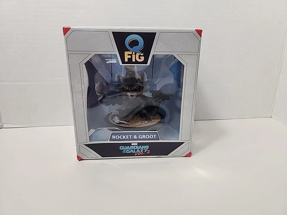 Q Fig Rocket Mapache y Groot Marvel Guardianes de la Galaxia Vol. 2 estatuillas Foto 3 de 4