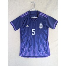 Argentina Away Jersey Mens Medium Purple FIFA World Cup 2022 #5 READ