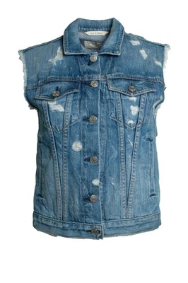 Rag & Bone, Jeansweste Im Used-Look Weiblich Blau Xs - Bild 1 von 4