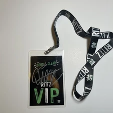 Signed RITTZ Laminated Backstage VIP Pass w/ Lanyard From The Loud & Clear Tour