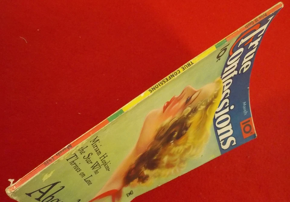 Lot of 4 "True Confessions" Magazines 1935 ,'36 Two 1939's Cover Beauties Pulp - Image 3 of 4