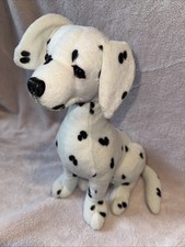 Dalmatian Plush Puppy Dog Sitting Figure 14 Inch Life Like Realistic No Tag