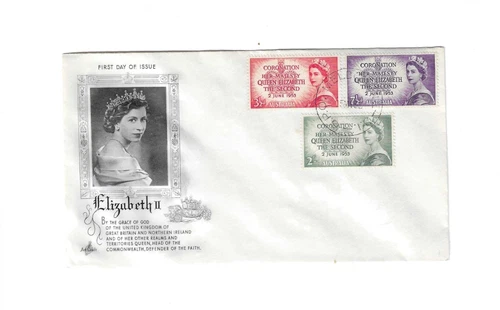 AUSTRALIA 1953 FDC "Queen Elizabeth II Coronation"