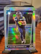 Dwayne Eskridge VARIATION Silver Holo Prizm Rated Rookie 2021 Donruss Optic #219
