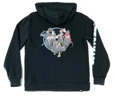 League of Legends True Damage Tour Hoodie Unisex S Black Riot Games Pullover
