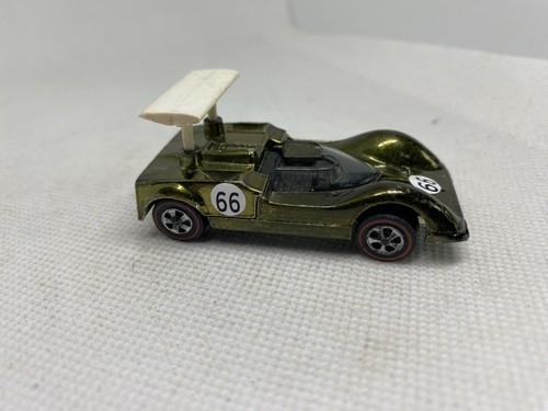 Hot Wheels Redline Chaparral 2G Olive Original Wing 1969 - Picture 4 of 7