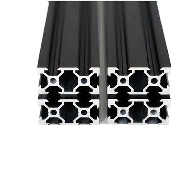 Durable 1000mm Black Aluminum Extrusions Set for CNC Machining & 3D Printers